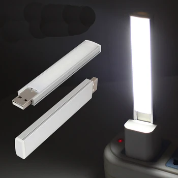 

2Pcs Bright Portable Mini 10LED USB Light Lamp For Laptop PC Desk Reading White
