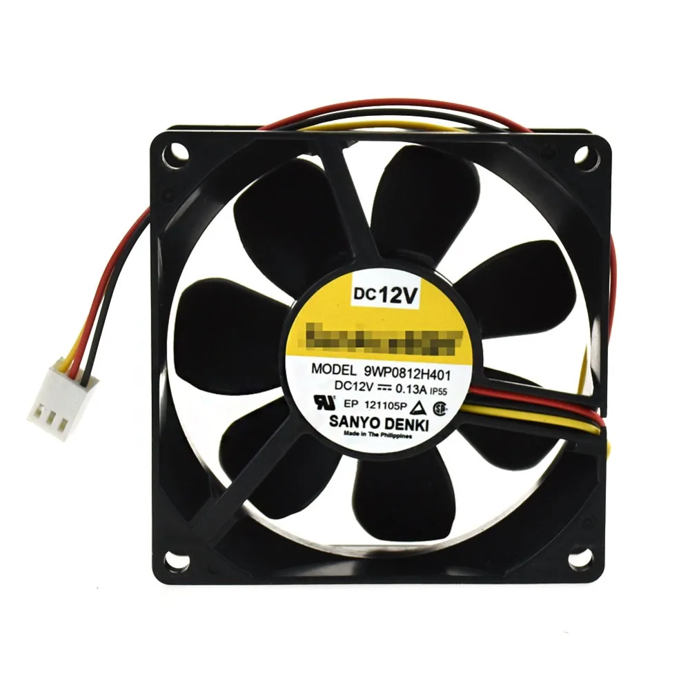 

For Sanyo 9WP0812H401 IP68 waterproof fan 8025 80mmDC 12V case axial cooling fan