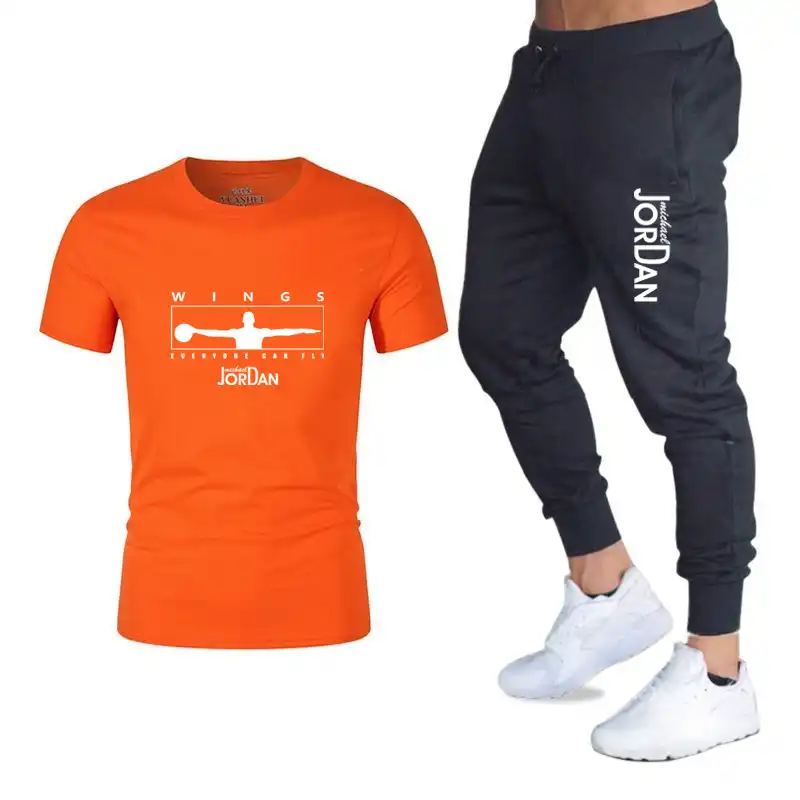mens orange tracksuit