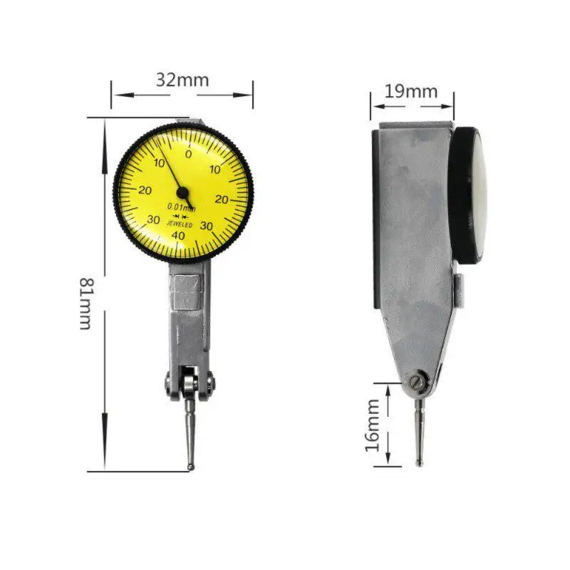 

Leverage dial gauge 0-0.8mm small school table compared to watch waterproof shockproof ear lever table table seat table