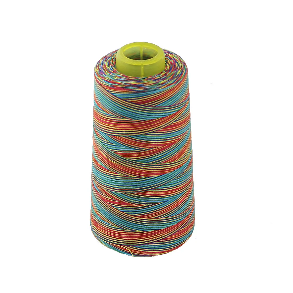 Reel 3000Yds Polyester Overlock Sewing Thread For Sewing Machine Colorful