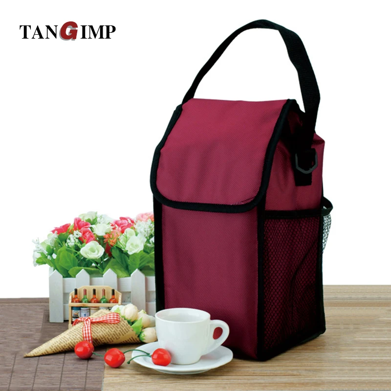 

TANGIMP Lunch Bags for Kids Women Men Square Insulated Oxford Thermal Cooler Lunchbox Food Picnic Handbag Tote sac dejeuner