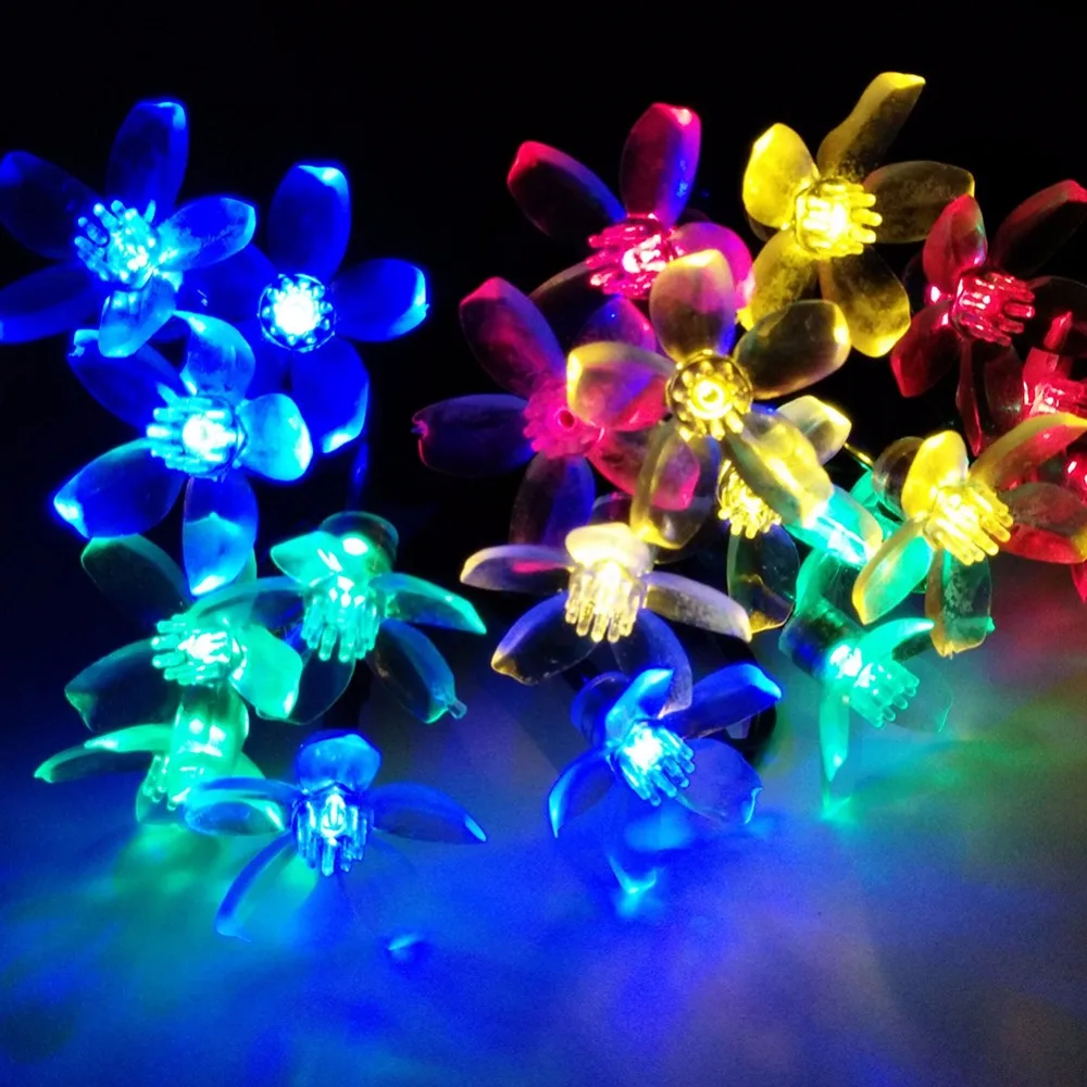 Lâmpadas Solares pingente de cereja led solar Modelo Número : Cherry Solar Led Strings