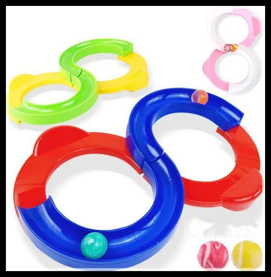 

2019 Children 88 Shape Infinite Loop Track Rubber Ball Hand Eye Coordination Exercise Training Equipment Sensory Integration Toy