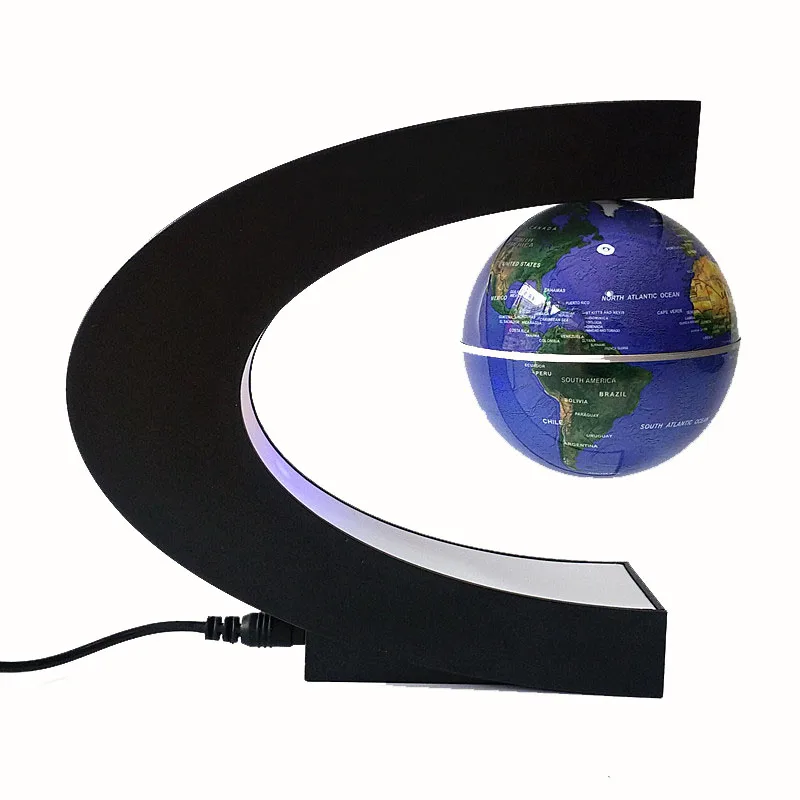 Magnetic Floating Globe World Map Figurine Miniatures teaching resource Home Decoration Child Physics Science Education Ornament4