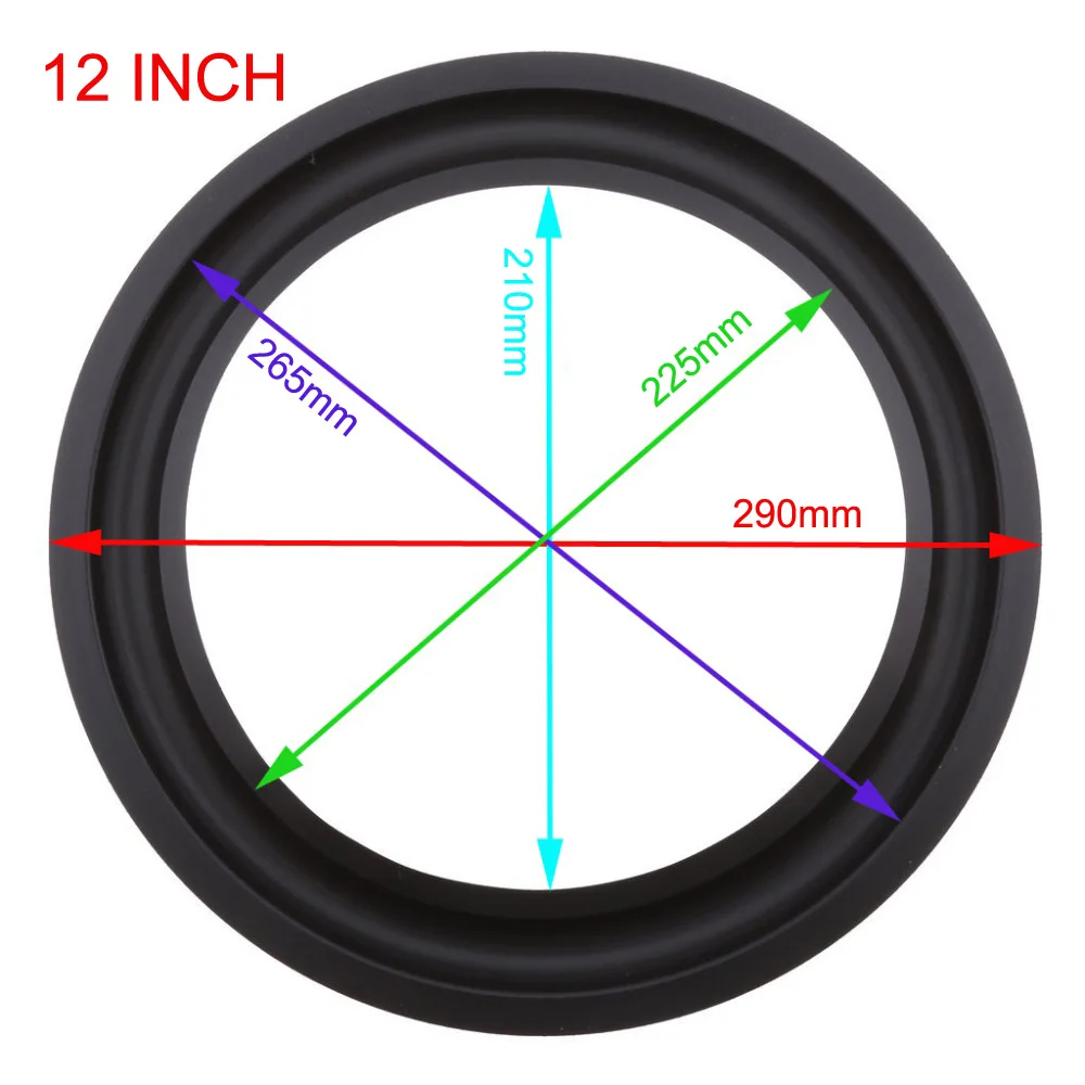 На возраст от 4 до 12 лет дюймовый динамик вуфера ремонт Запчасти аксессуары резиновые края складывая кольцо Динамика сабвуфера(100~ 300 мм) 4 4,5 5 5,5 6,5 7 8 10 12 дюймов