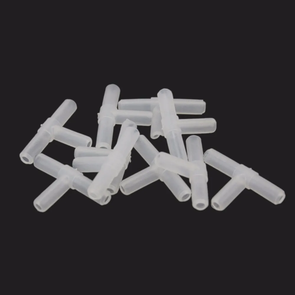 

Plastic Aquarium Fish Tank 3-Way Airline Tube Hose Connector Adapter 4mm Tubing oxygen Pump Pipe joint Splitter trachea Fitting