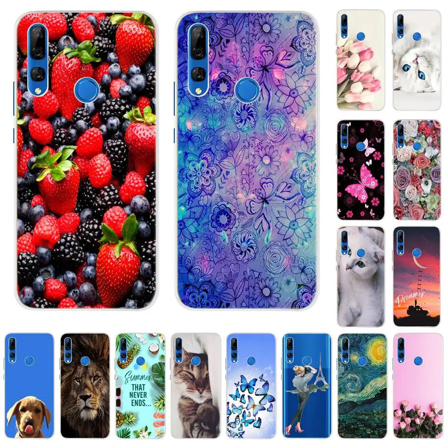 Чехол для huawei y9 2019 prime мягкий силиконовый чехол из ТПУ с красочными цветами Y9 |