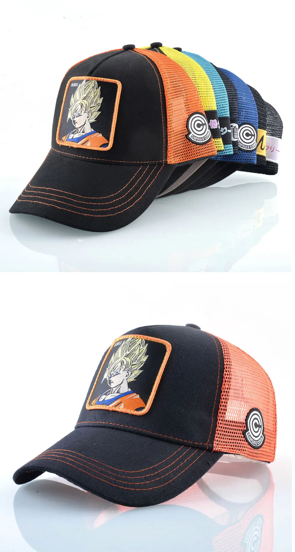 TQMSMY, бейсбольные кепки с Драконий жемчуг, мужские кепки с вышитым рисунком аниме, Женская Бейсболка, хип-хоп кепки, Прямая поставка, цена