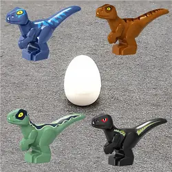 2 шт. Парк Юрского периода Динозавр индораптор тираннозавр рекс детское яйцо строительные блоки куклы действия для детские модельные