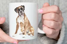 Perro Boxer mugen etiqueta casera té En Lavavajillas y Microondas tazas de café tazas de cerveza