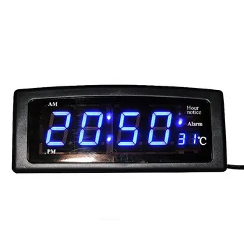 

Desktop Digital LED Electronic Alarm Clock with Temperature Display 1.8'' Big Digits Easy to Read for Home Office Decorative