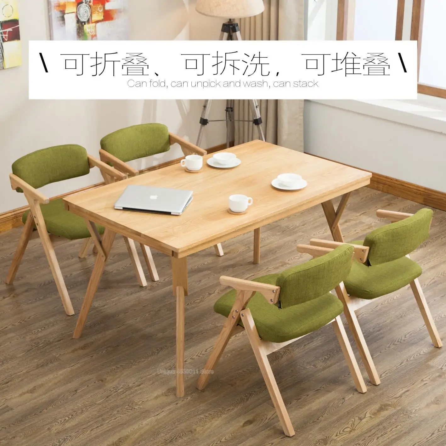 Обеденный стул Nordic wood обеденный современный минималистичный подлокотник спинка