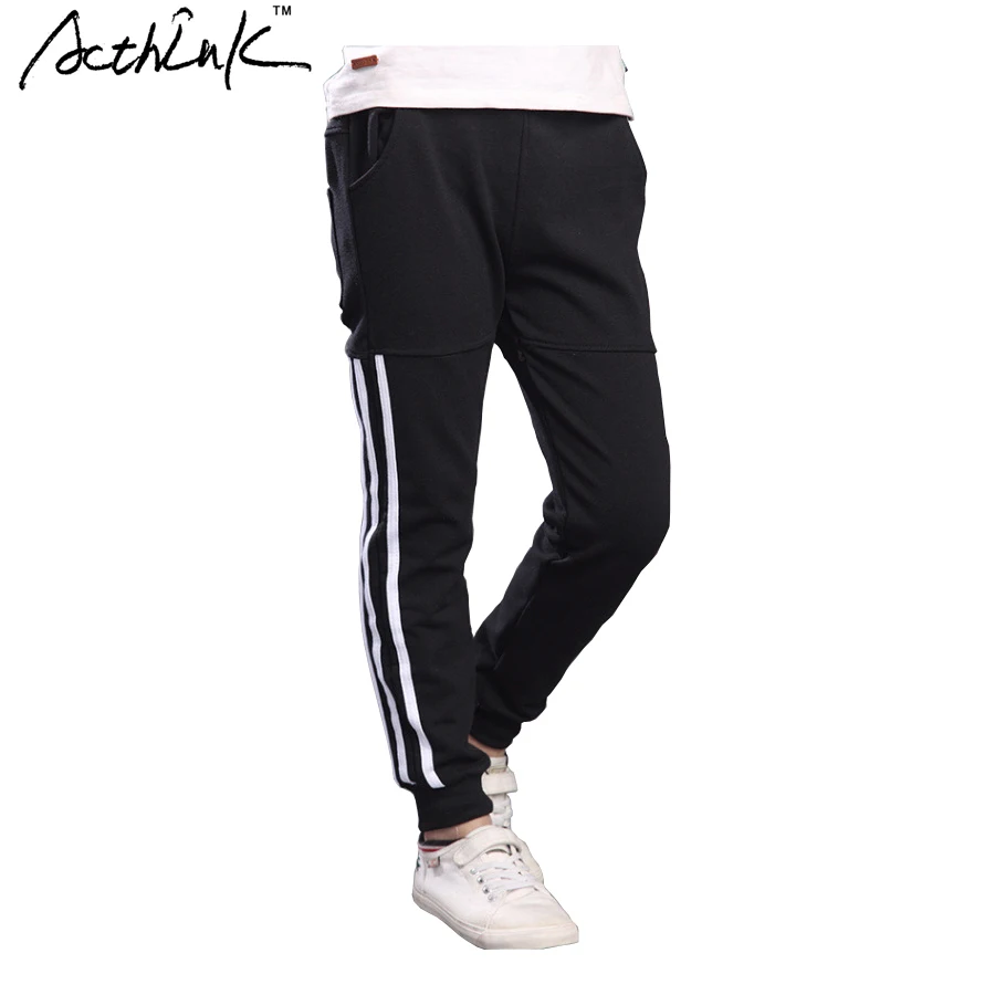 ActhInK New Boys Striped Sports Pant Fashion Teenager Children Full ...