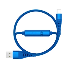 2 шт. в упаковке, 2 м, 5 А, кабель для быстрой зарядки USB 3,1 type C с таймером, выключатель питания для huawei P20, поддержка Quick Charge 4,0