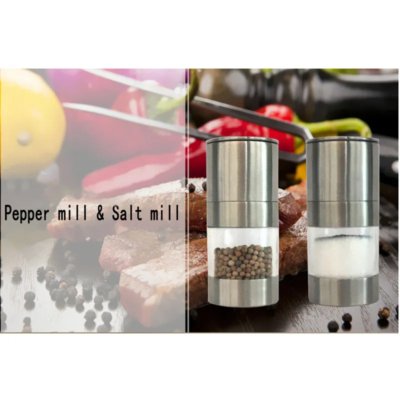 

Manual Pepper Mill Salt Pepper Mill Grinder Portable Kitchen Mill Muller Home Kitchen Tool Spice Sauce Grinder Pepper Mill