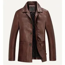 Новинка весна осень мягкая овчина кожаная куртка мужская мотоциклетная Jaqueta Couro Masculino куртка-бомбер искусственная кожа меховое пальто 4XL