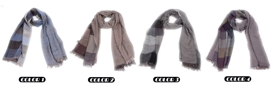 Бесплатная доставка 2016 тартан Шарфы мужские зимние новые брендовые Модные клетчатые шарфы для мужчин дизайн Уютный теплый длинный шарф