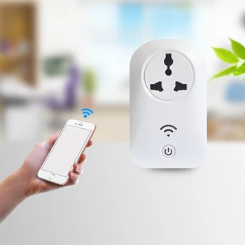 

new style well experience smart home 10A universal smart wall socket wall plug app remote power socket wifi outlet smart socket