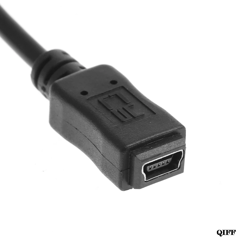 Прямая поставка и мини-usb 2,0 тип B штекер к женскому Удлинительный адаптер шнура конвертера кабель 1,5 м APR29