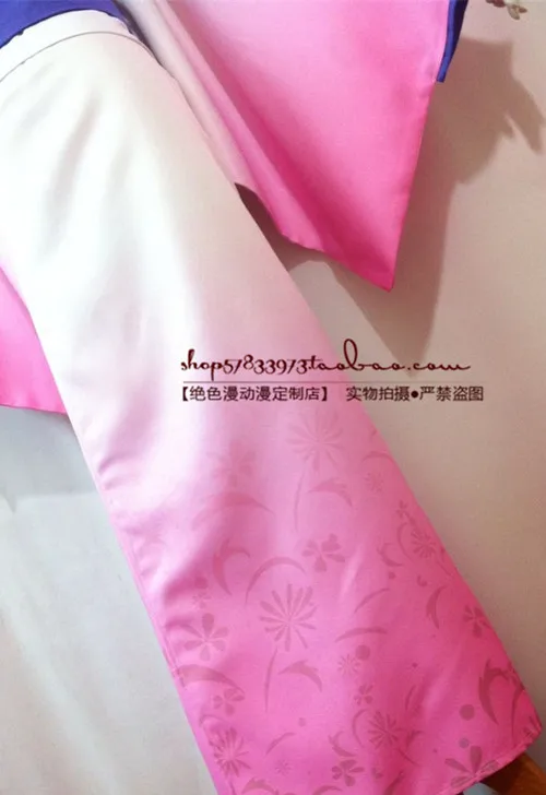 [Настроить] аниме Gugukoku фигура женский лиса Gokurisan розовый кимоно униформа + большой колокольчик Хэллоуин Косплей Костюм для взрослых