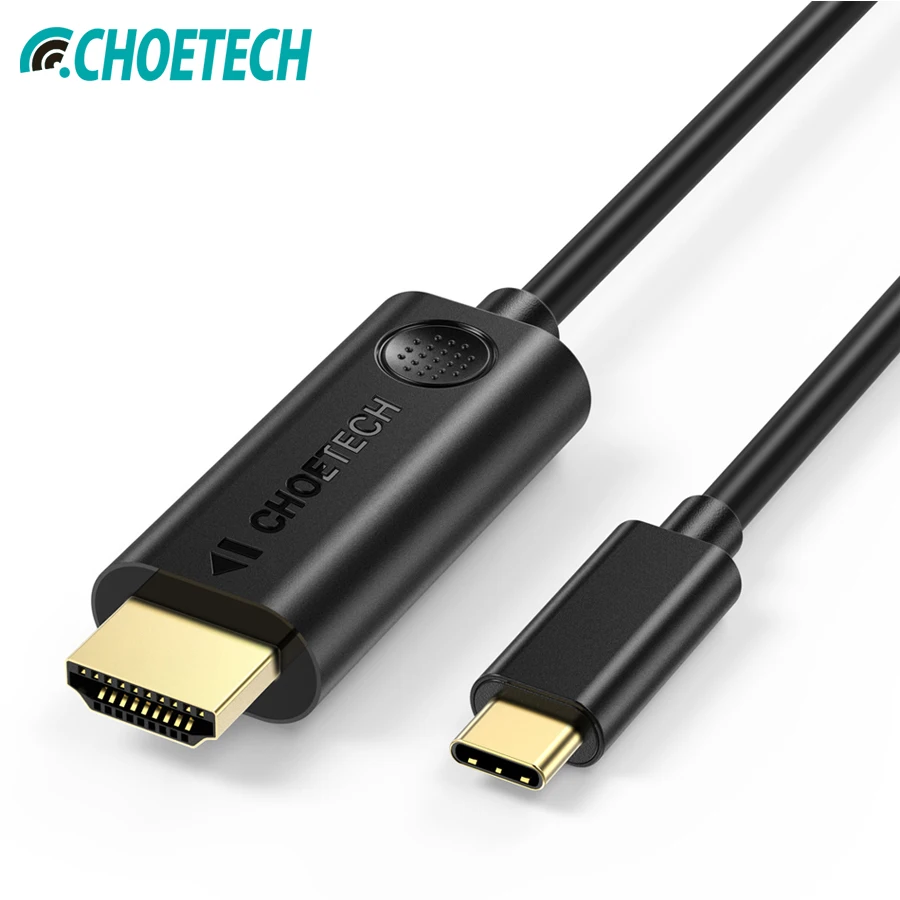 CHOETECH кабель-Переходник USB C на HDMI 4 K кабель порта Thunderbolt 3 для 2017/2016 MacBook Pro Galaxy S9/S9