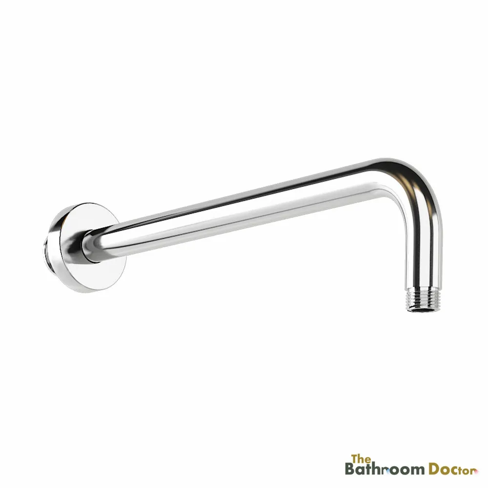 40cm WALL Mounted ROUND CHROME SHOWER ARM EXTENSION 04-081