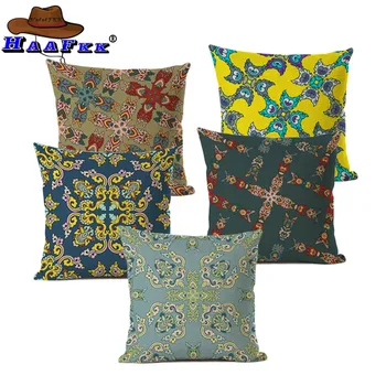 

Thailand Decorative Cushion Cover Sofa , Meditation Pillowcase, Ethnic Buddism Floor Cushion, Boho Mandala Pillow Cases 45x45cm