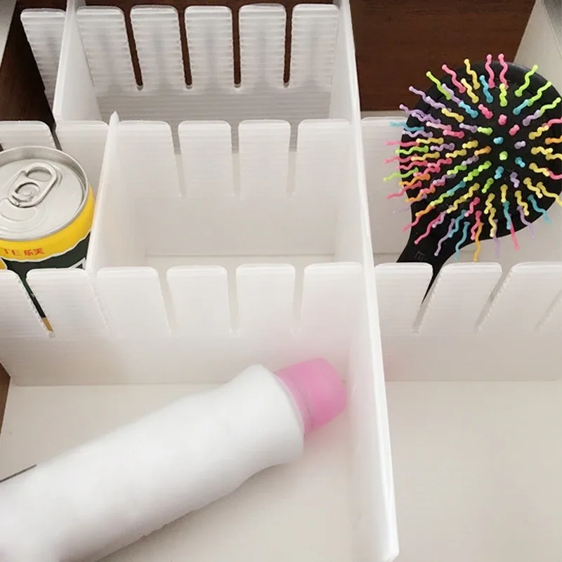 2 шт пластиковый ящик-сетка, сделай сам Разделитель бытовые предметы первой необходимости органайзер для хранения нижнего белья популярный(Цвет: Белый