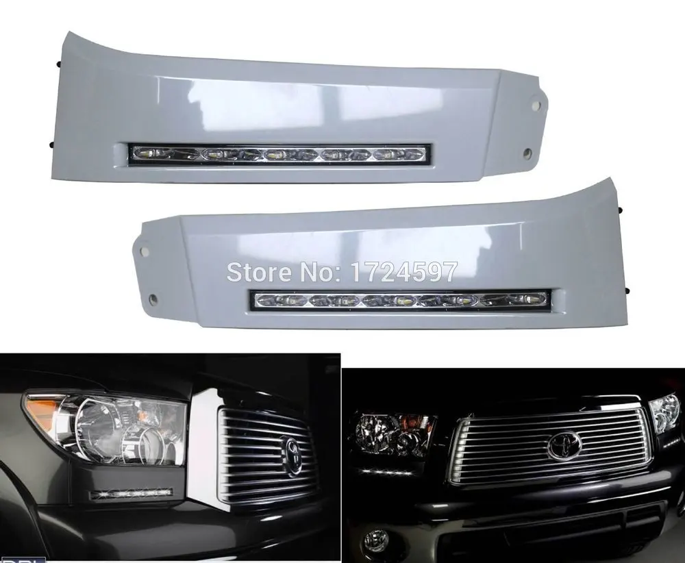 EOsuns светодиодный дневный ходовой светильник DRL для Toyota Tundra 2007~ 2013 и Sequoia, беспроводной переключатель управления, функция диммера