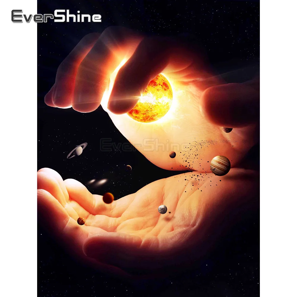 EverShine 5D Diamond Painting Full Square Scenery Picture Of Rhinestones Mosaic Display Universe Embroidery | Дом и сад