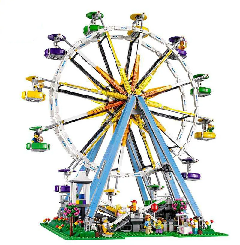 Buy 2518pcs New DIY 3D MODEL City Street Ferris Wheel