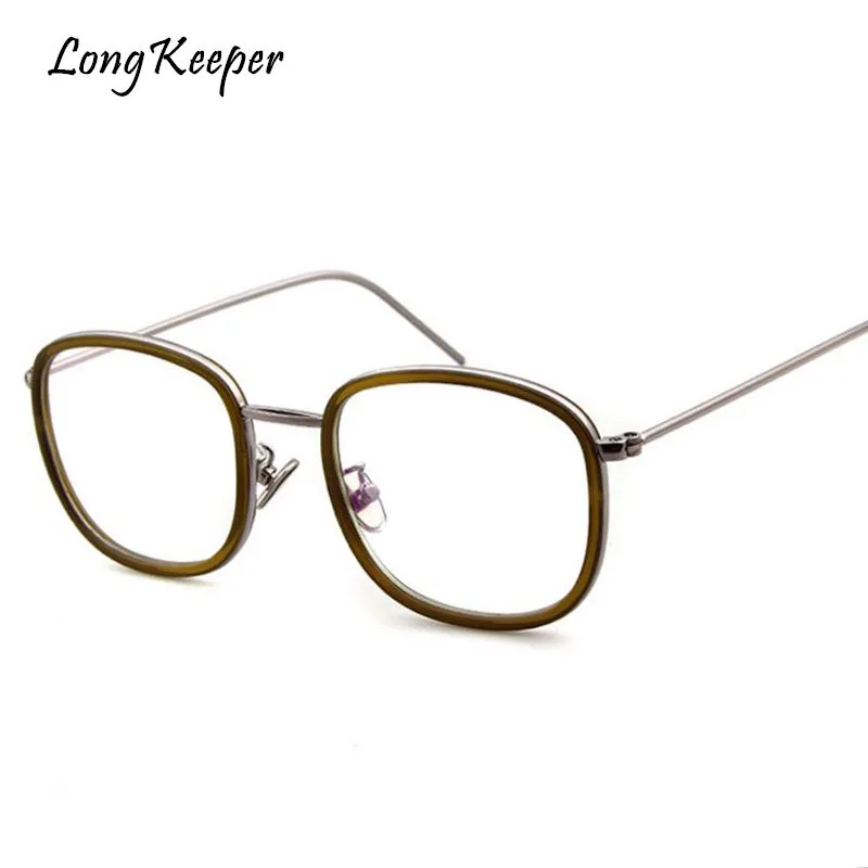 

Long Keeper Women Brand Designer Oval Eyeglasses High Quality Man Computer Glasses Frame Clear Lens Metal Frame Unisex Gafas