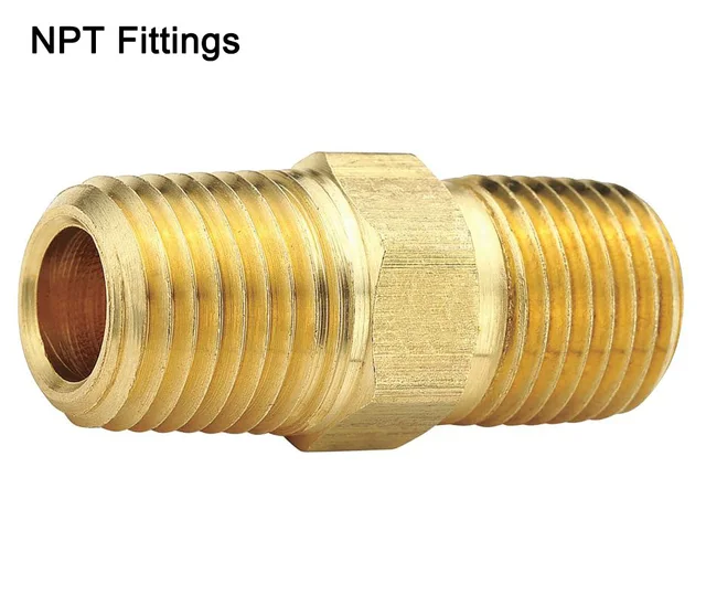 Buy 1/2" Male x 1/2" Male Hex Nipple Brass Pipe