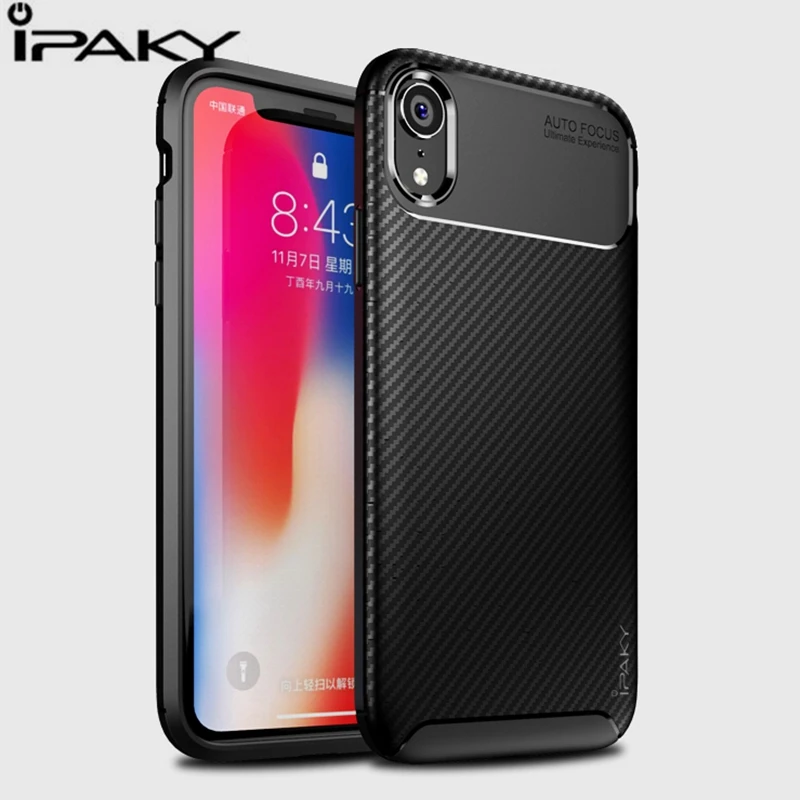 

IPAKY For Iphone X XS Max XR X Original Silicone Case Luxury Shockproof TPU Protective Case for Iphone X Case For Iphone XS Capa