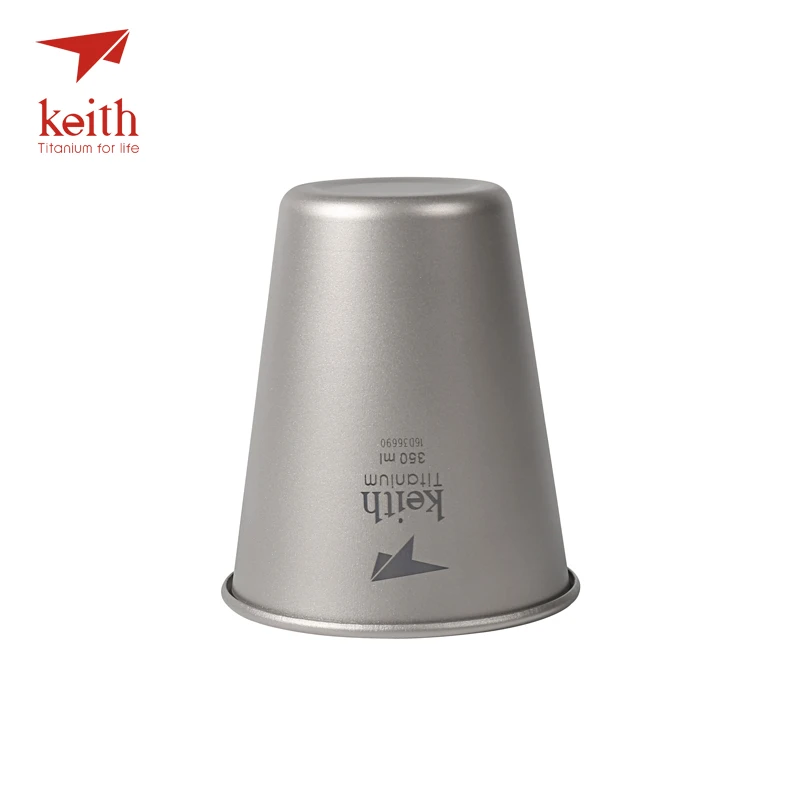 Keith Pure titanium пивные кружки, посуда для напитков, окрашенный, титановый, кофейные чашки, Ультралегкая кружка для путешествий, 350 мл, 450 мл, 40 г, 45 г