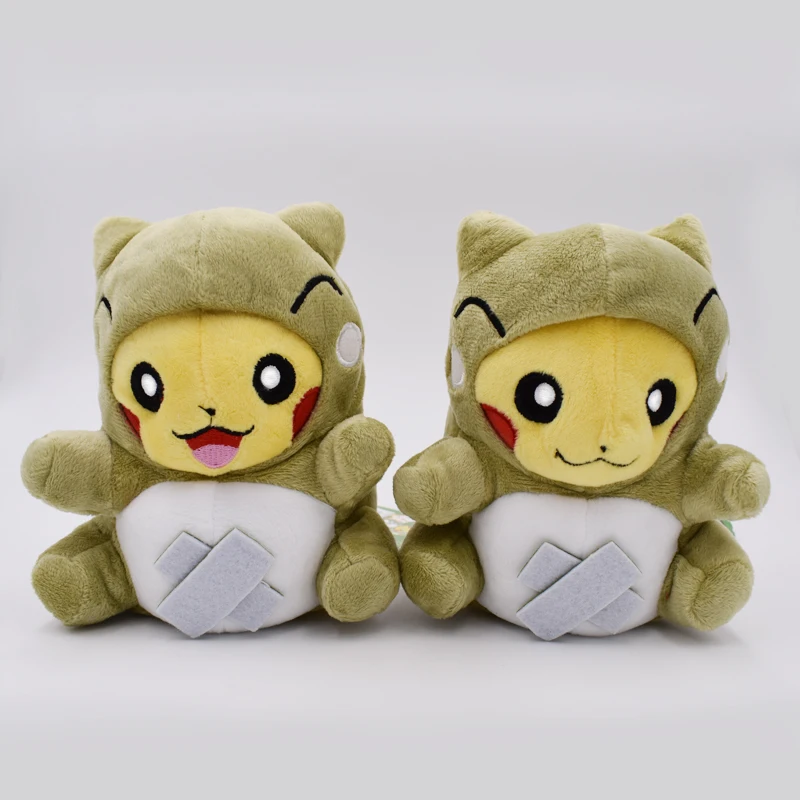 

Anime Figure Toys Pikachu Cosplay Whimscott Substitute 2 Styles Stuffed Dolls Cute Soft Dolls 8"20cm Children X'mas Gift
