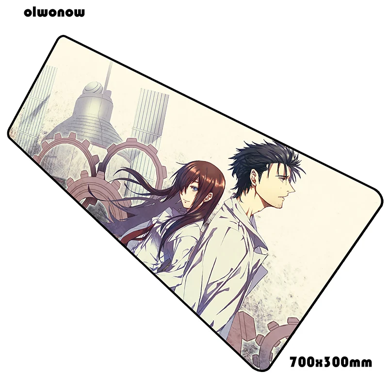 Коврик для мыши steins gate, 70x30 см, игровой коврик для мыши, аниме, профессиональный коврик для ноутбука, Настольный коврик, эстетический коврик для мыши, игры, pc gamer, коврики - Цвет: Size 700x300x2mm