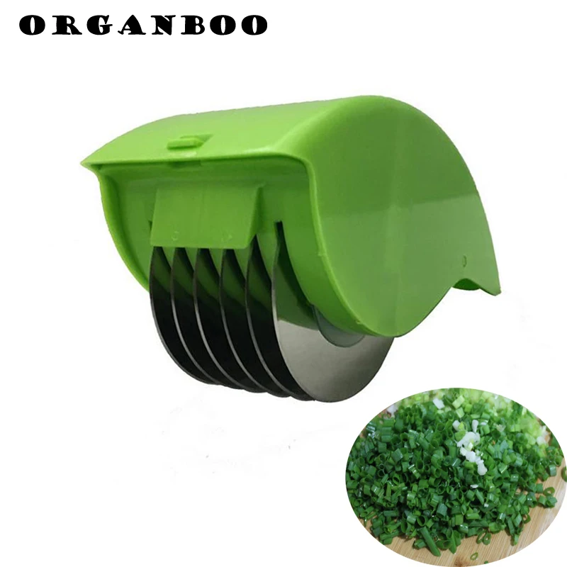 

ORGANBOO creative practical stainless steel roller cut vegetables kitchen gadget cut onions chopped green pepper garlic press