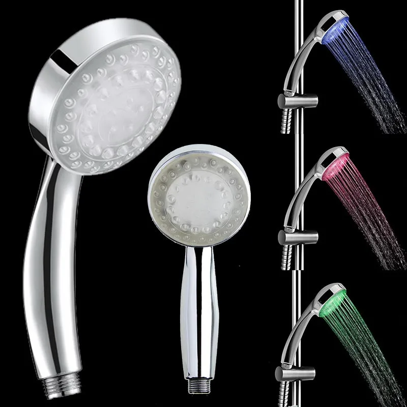 

Home Bathroom Multicolor Shower Head 7 Colors Changing LED Water Glow Light