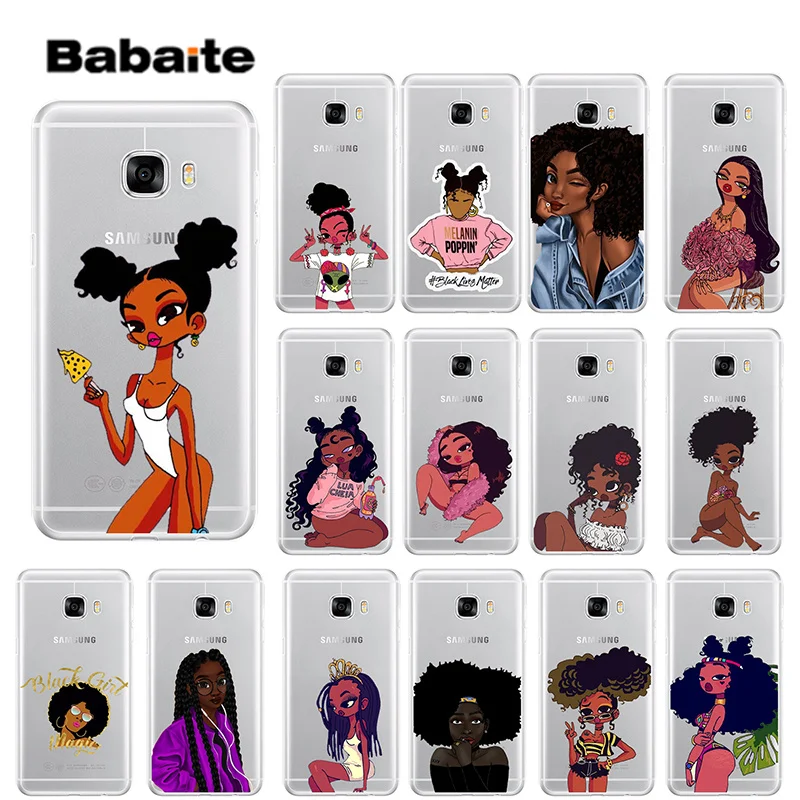 

Babaite Afro Black Girl Magic Melanin Poppin Beautiful Phone Accessories Case for Samsung S9 S9 Plus S8 S8plus S7 S6 S5 Cases
