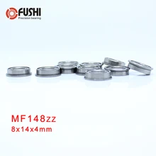 MF148ZZ фланцевый подшипник 8x14x4 мм ABEC-1(10 шт.) миниатюрные фланцевые MF148 Z zz, шариковые подшипники