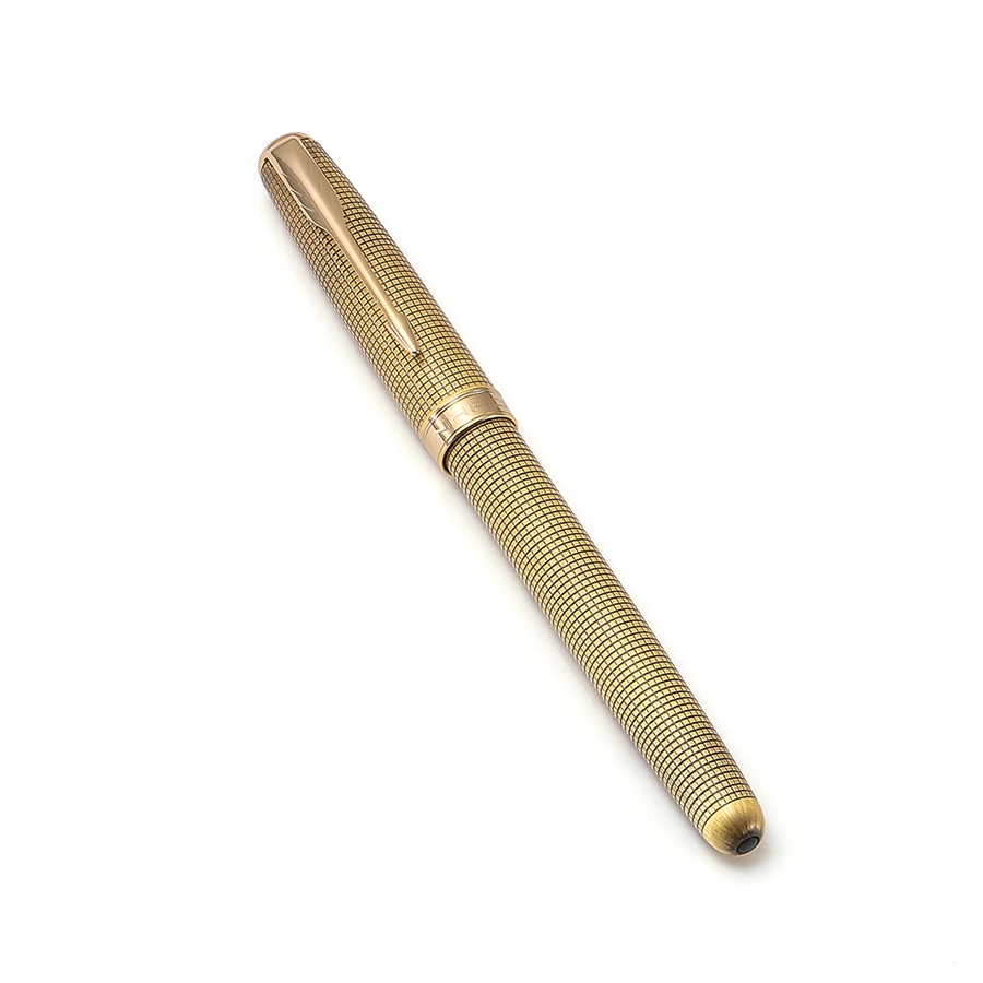 Classic Arrow Clip Jinhao 601A Fountain Pen Fine Nib Gold Trim With Pen