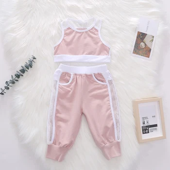 

Summer Baby Toddler Girl Sleeveless Vest Blouse Tops Sport Trousers Pants Casual Outfits