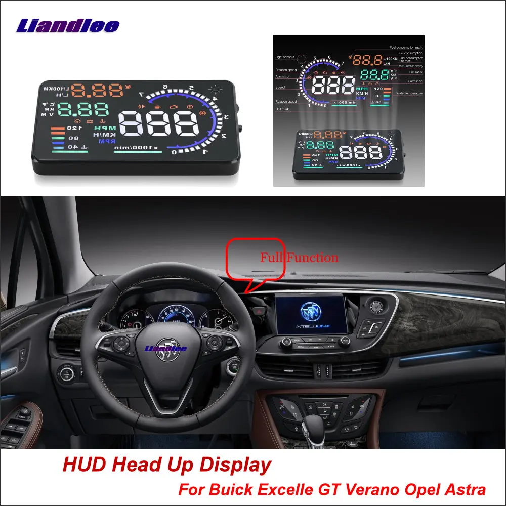 

Liandlee For Buick For Excelle GT Verano Opel Astra 2012-2018 Safe Driving Screen Car HUD Head Up Display Projector Windshield