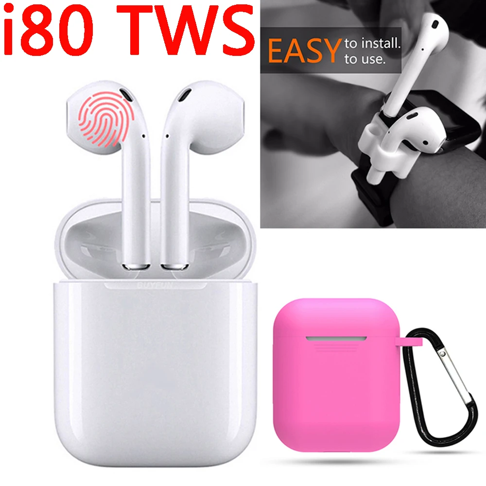 

Pop-up i80 tws wireless Bluetooth Earphone Charging Box 5.0 touch headset game Sport pk i60 tws i10 tws i9s i7s i70 i80 i90 i100