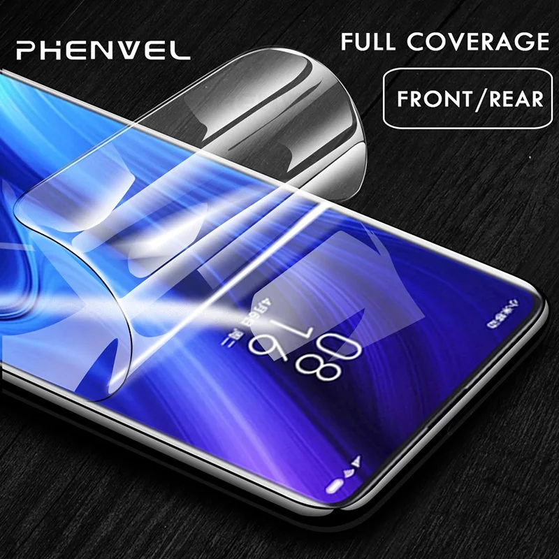 

Front + Back Protective film for Xiaomi Mi 9T Gel 3D Screen Protector redmi k20 pro flexible hydrogel film