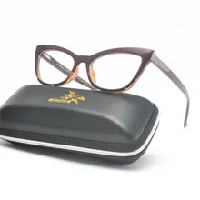 MINCL трендовые оправа для очков при близорукости очки «кошачий глаз» оправа с прозрачными линзами Для женщин брендовые оптические оправы для близорукости, очки черные очки NX