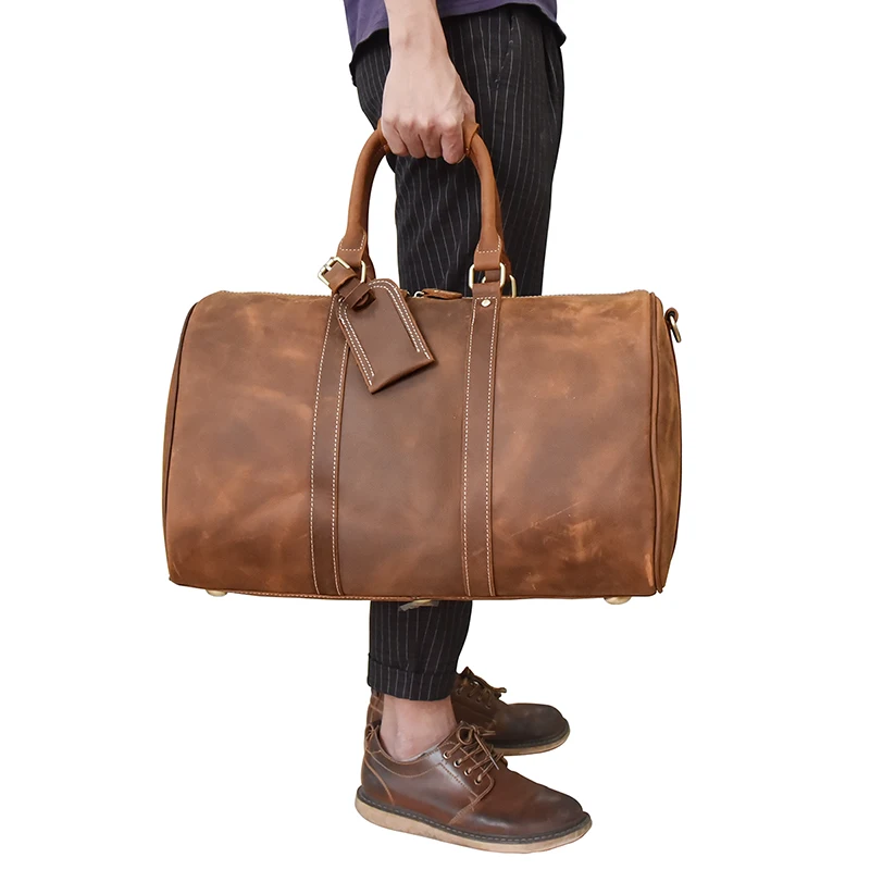 Vintage Leather Duffle Bags For Men Paul Smith