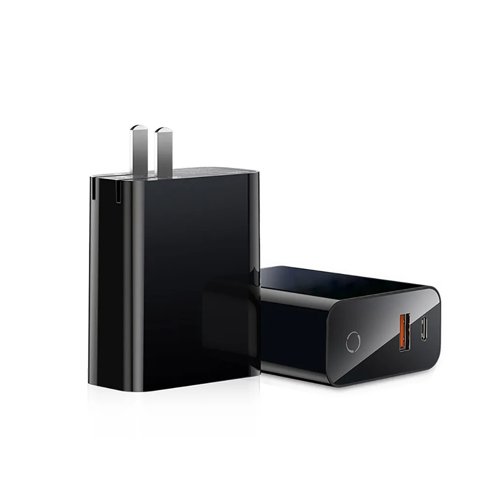 

Quick Charge Mobile Phone Charger Smart Power Off Digital Display USB Charger Compact 45W For IPhone Xiaomi Samsung Huawei